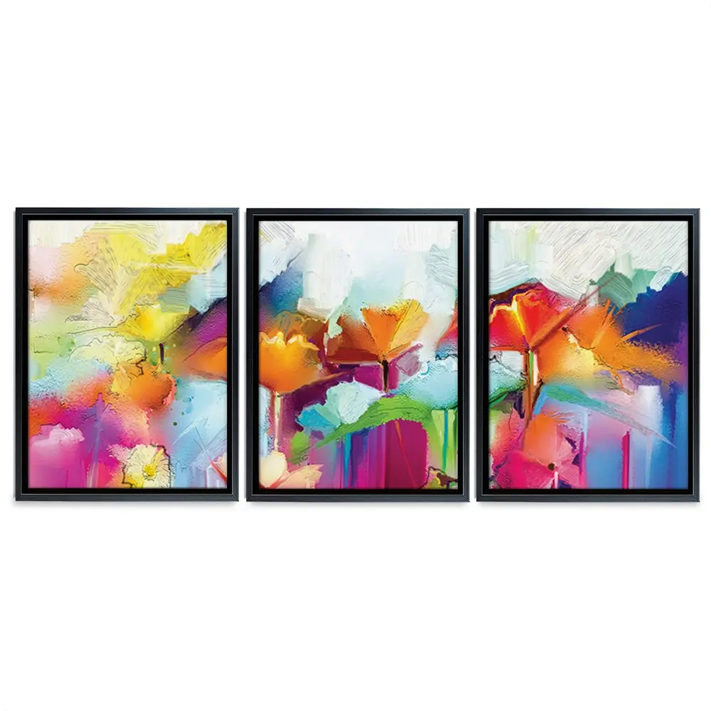 Abstract Flowers Trio Canvas Print Abstract Flowers Trio Canvas Print wall art product pluie_r / Shutterstock