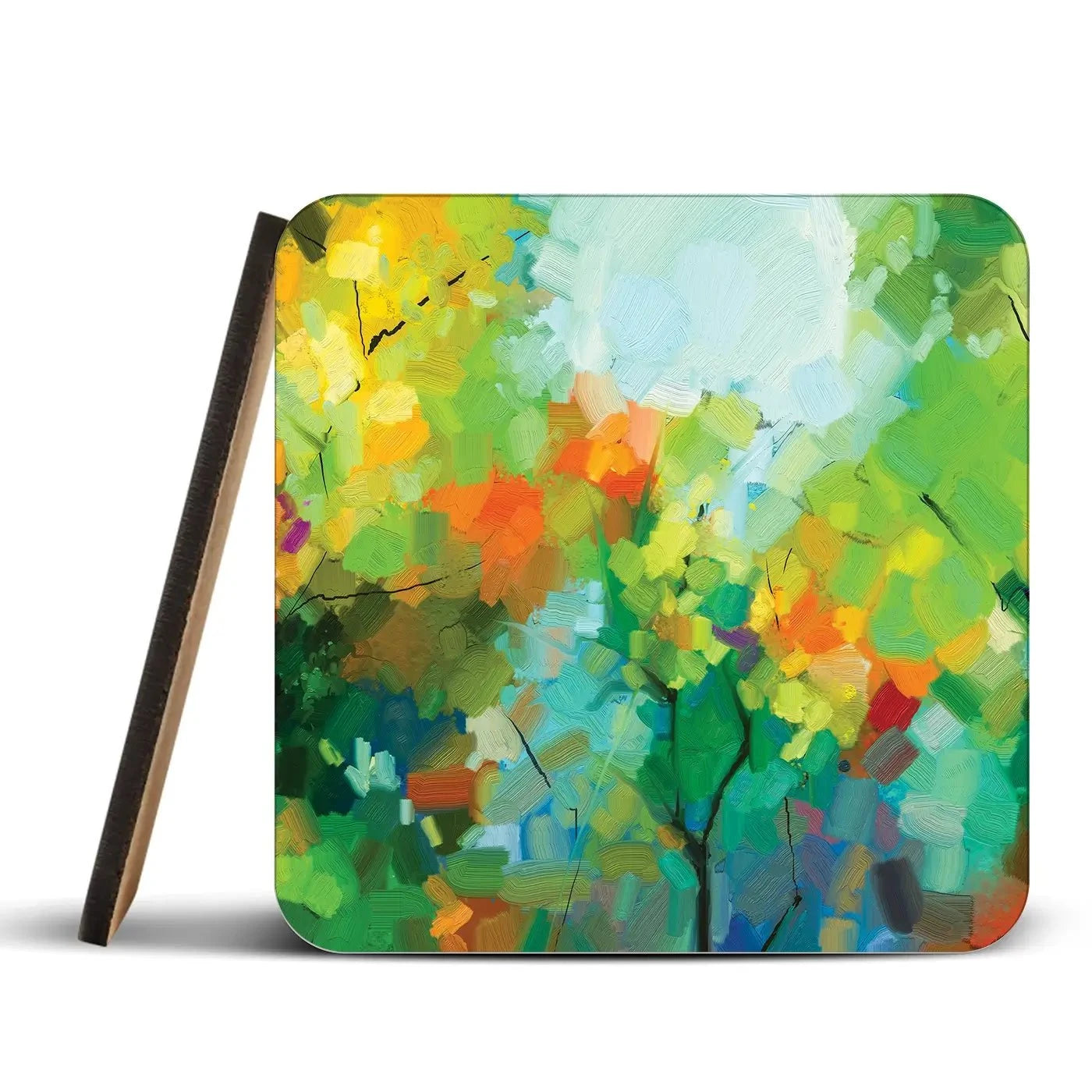 Abstract Forest Coaster Set Rainbow Soul Tree Coaster Set | Rainbow Soul Tree Art Coasters wall art product pluie_r / Shutterstock