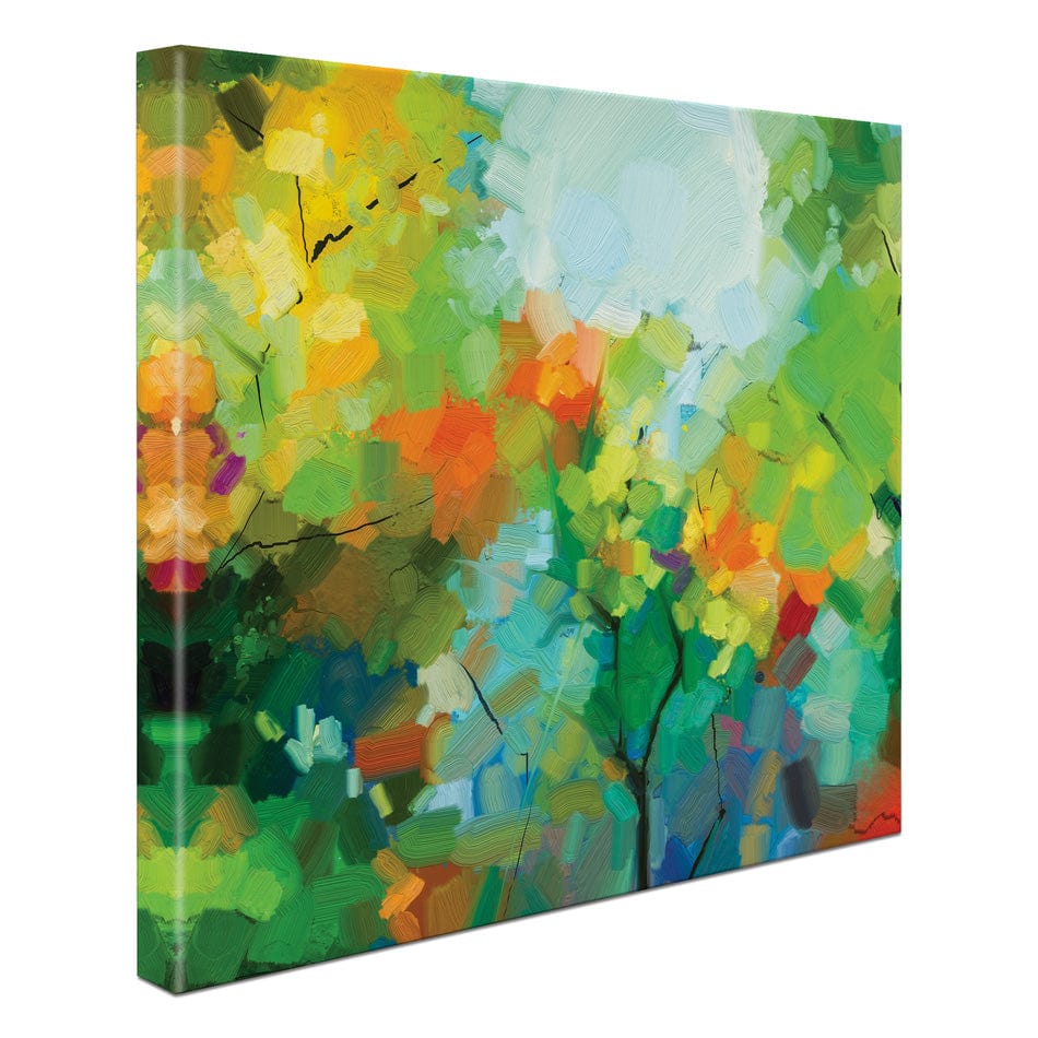 Abstract Forest Square Canvas Print wall art product pluie_r / Shutterstock