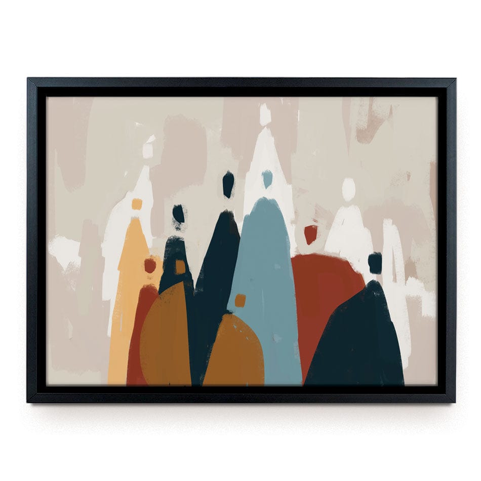 Abstract Group Of People Canvas Print wall art product Cassette Bleue / Shutterstock