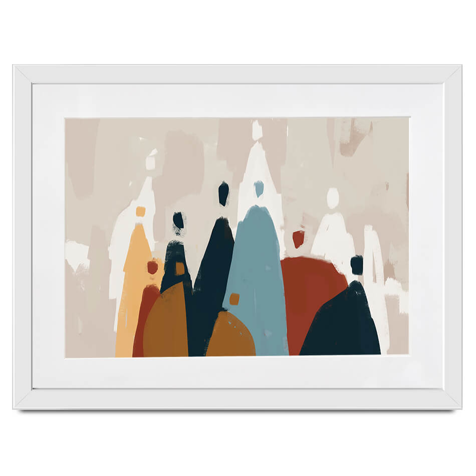 Abstract Group Of People Framed Art Print Abstract Group Of People Framed Art Print wall art product Cassette Bleue / Shutterstock