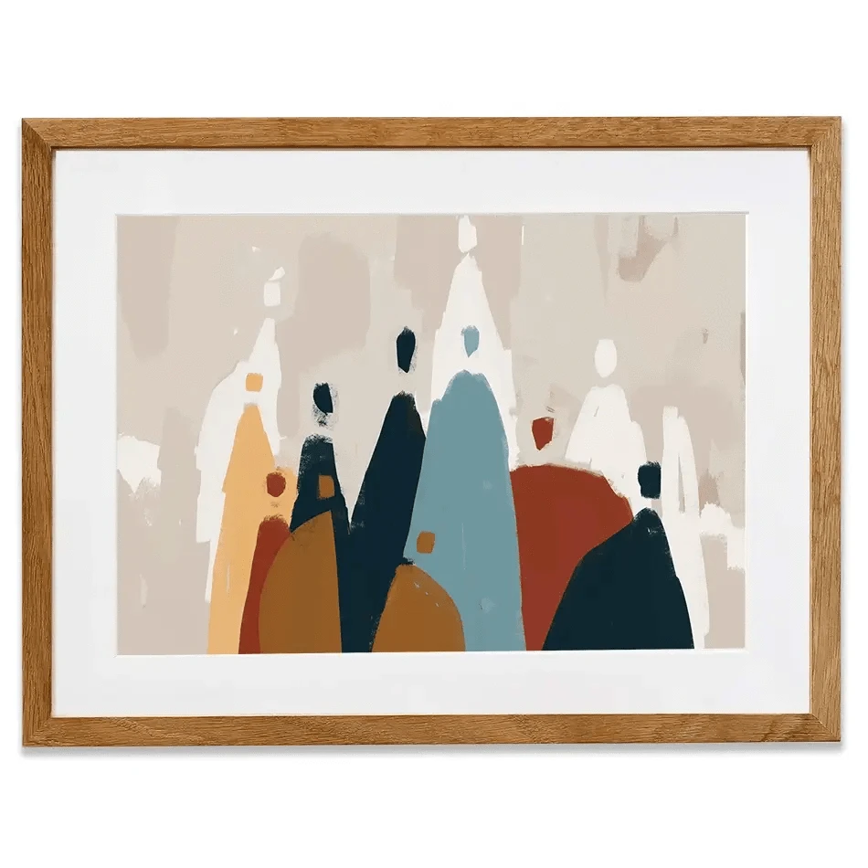 Abstract Group Of People Framed Art Print Abstract Group Of People Framed Art Print wall art product Cassette Bleue / Shutterstock