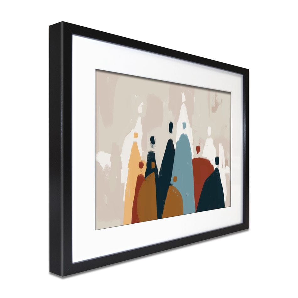 Abstract Group Of People Framed Art Print wall art product Cassette Bleue / Shutterstock