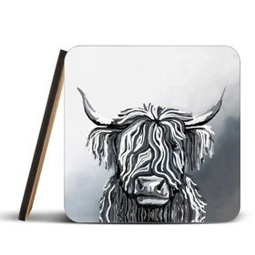 Abstract Highland Cow Coaster Set Abstract Highland Cow Coaster Set | Abstract Highland Cow Coaster Art wall art product Independent