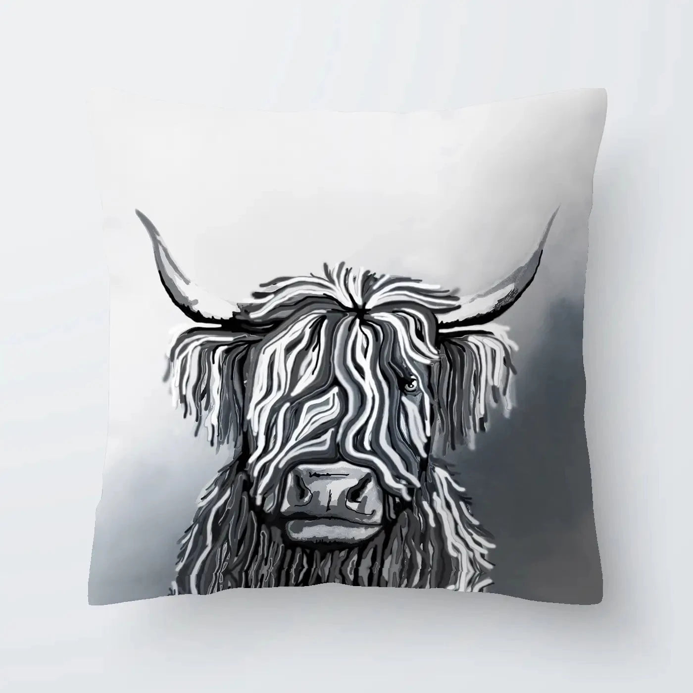 Abstract Highland Cow Cushion Abstract Highland Cow Cushion wall art product Independent