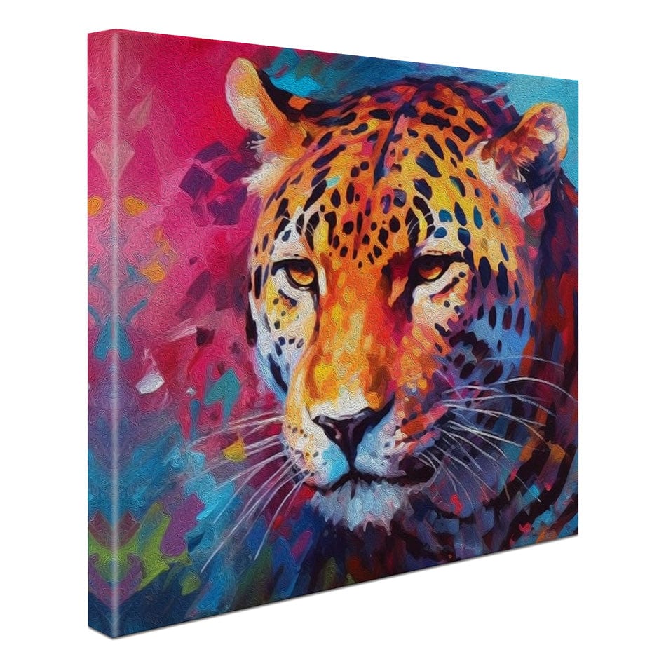 Abstract Jaguar Square Canvas Print wall art product BinGoTinGo / Shutterstock