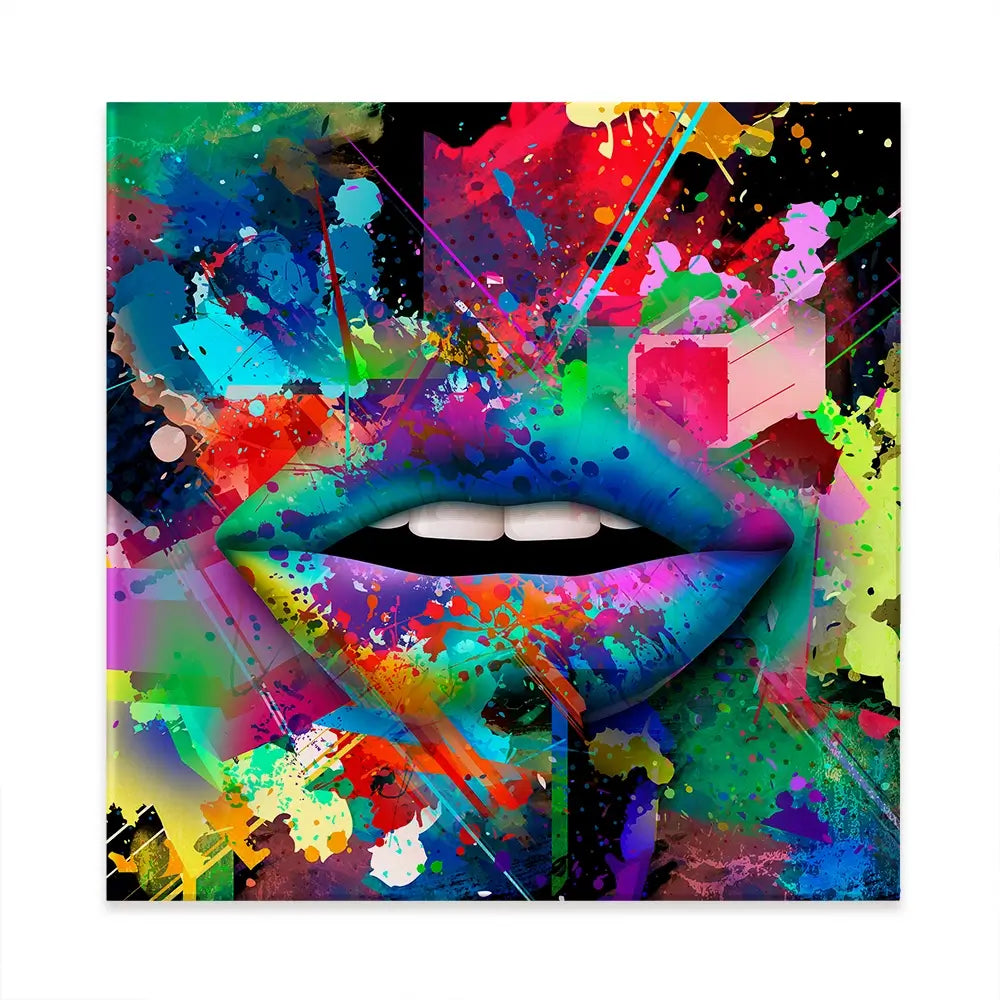 Abstract Lips Canvas Print Abstract Lips Canvas Print wall art product ARTEMENKO VALENTYN / Shutterstock