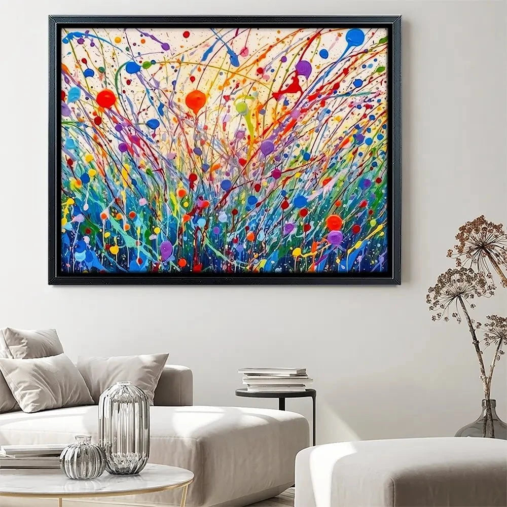 Abstract Meadow Flowers Canvas Print Abstract Meadow Flowers Canvas Print wall art product Lena Owens - Independent