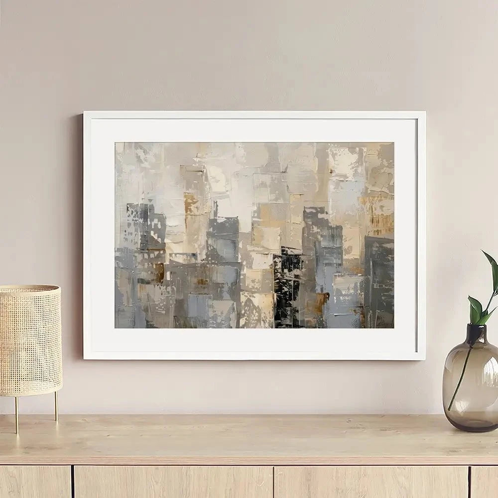 Abstract Moody City Framed Art Print Abstract Moody City Framed Art Print wall art product Creative Studio - Independent