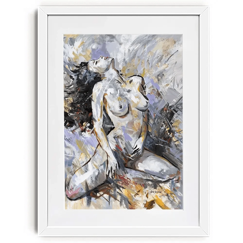 Abstract Nude Woman Framed Art Print Abstract Nude Woman Framed Art Print wall art product Leon Devenice