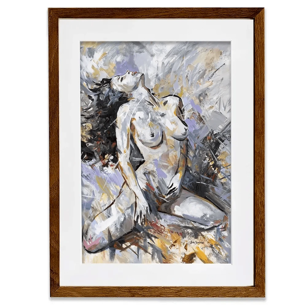 Abstract Nude Woman Framed Art Print Abstract Nude Woman Framed Art Print wall art product Leon Devenice