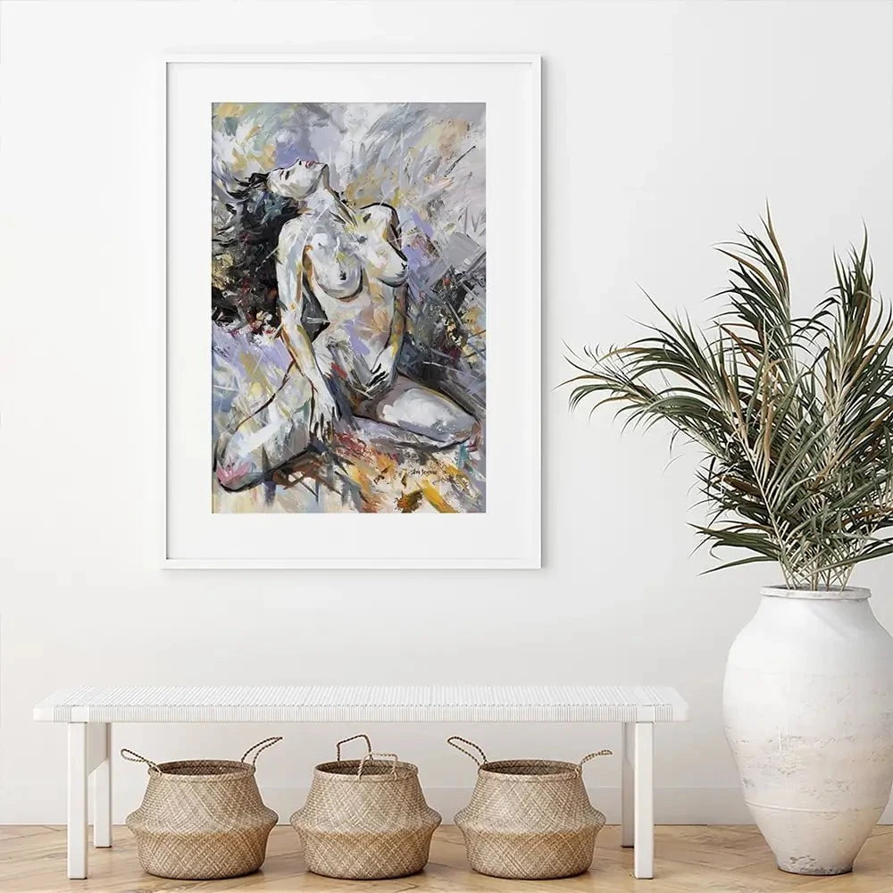 Abstract Nude Woman Framed Art Print Abstract Nude Woman Framed Art Print wall art product Leon Devenice