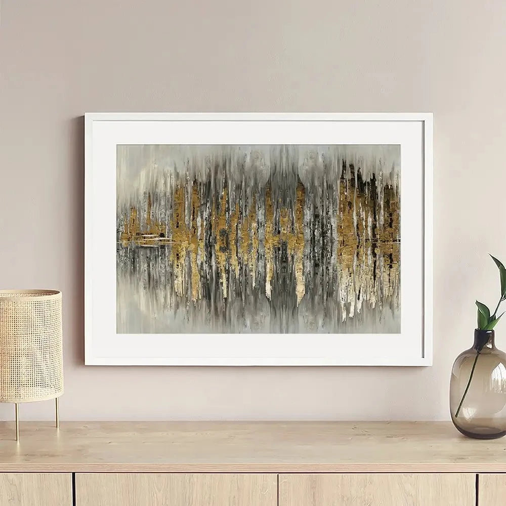 Abstract Sound Wave Framed Art Print Abstract Sound Wave Framed Art Print wall art product Muzi pear studio / Shutterstock