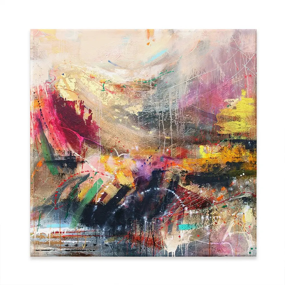 Abstract Story Square Canvas Print Abstract Story Square Canvas Print wall art product Studio Paint-Ing