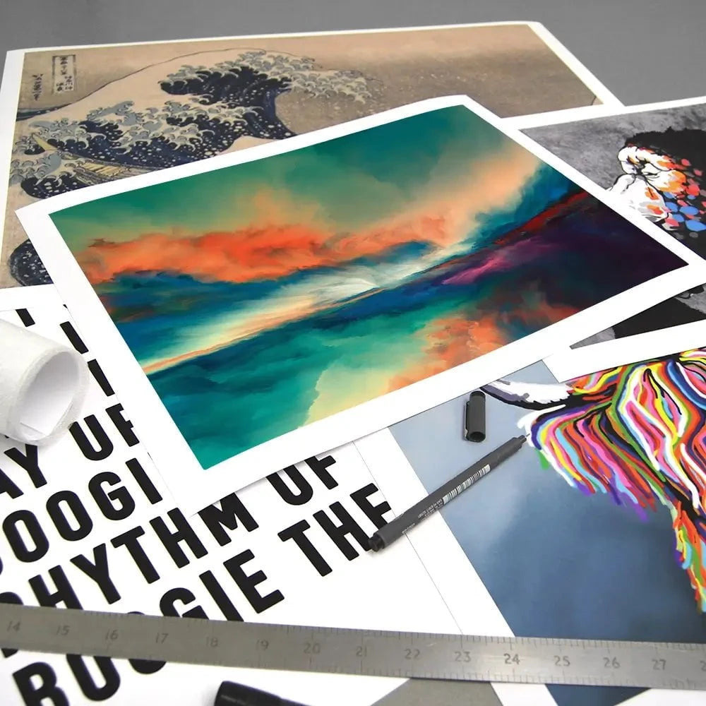 Abstract Sunset Art Print Abstract Sunset Art Print wall art product agsandrew / Shutterstock