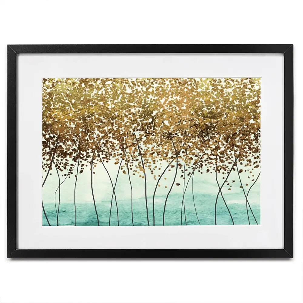 Abstract Trees Framed Art Print Abstract Trees Framed Art Print wall art product Muzi pear studio / Shutterstock