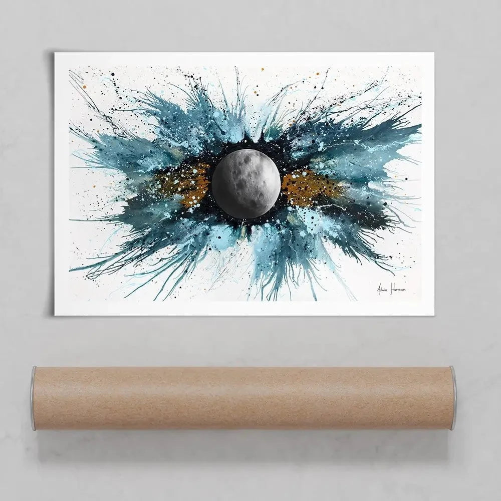 Abstract Universe Silent Moon Art Print Abstract Universe Silent Moon Art Print wall art product Ashvin Harrison