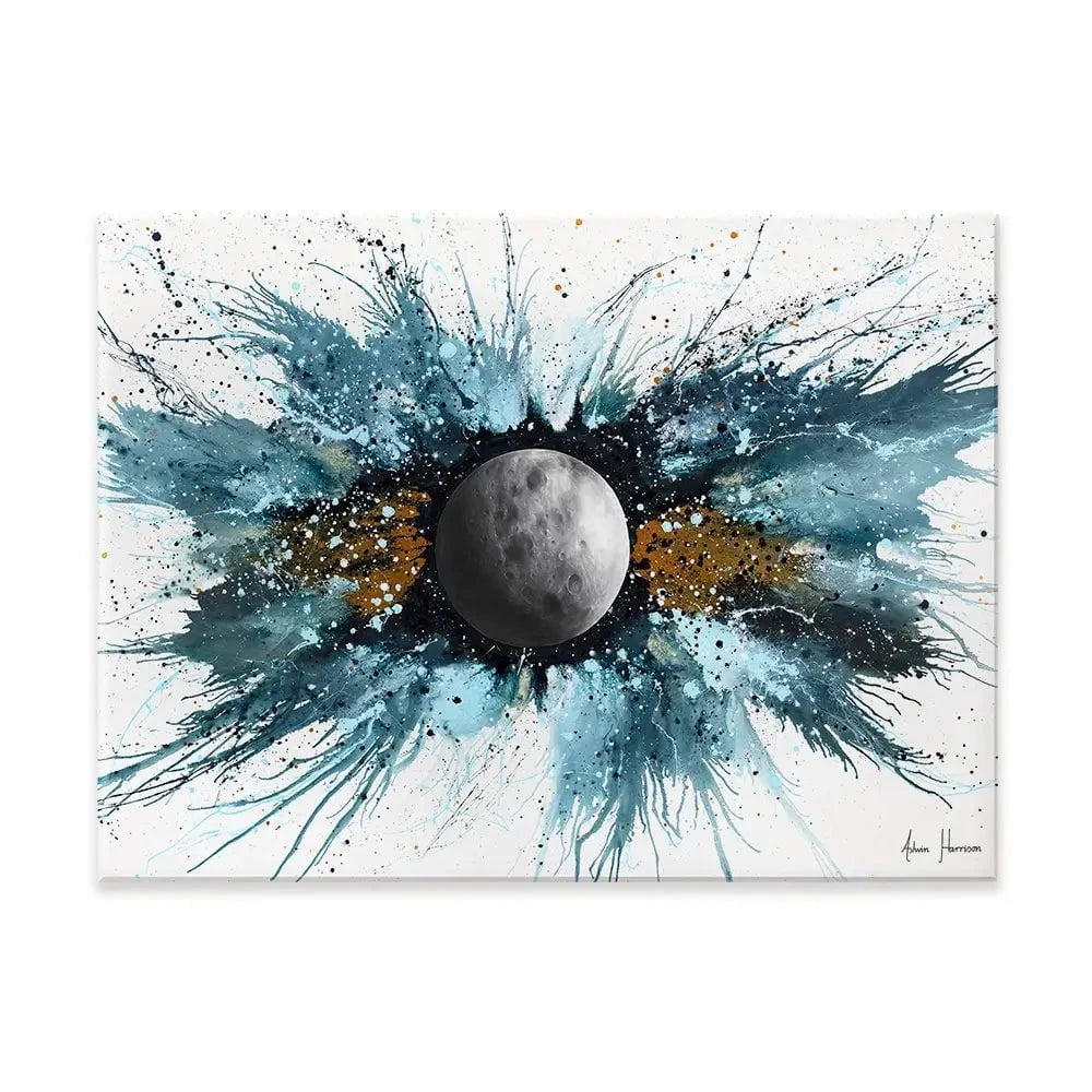 Abstract Universe Silent Moon Canvas Print Abstract Universe Silent Moon Canvas Print wall art product Ashvin Harrison
