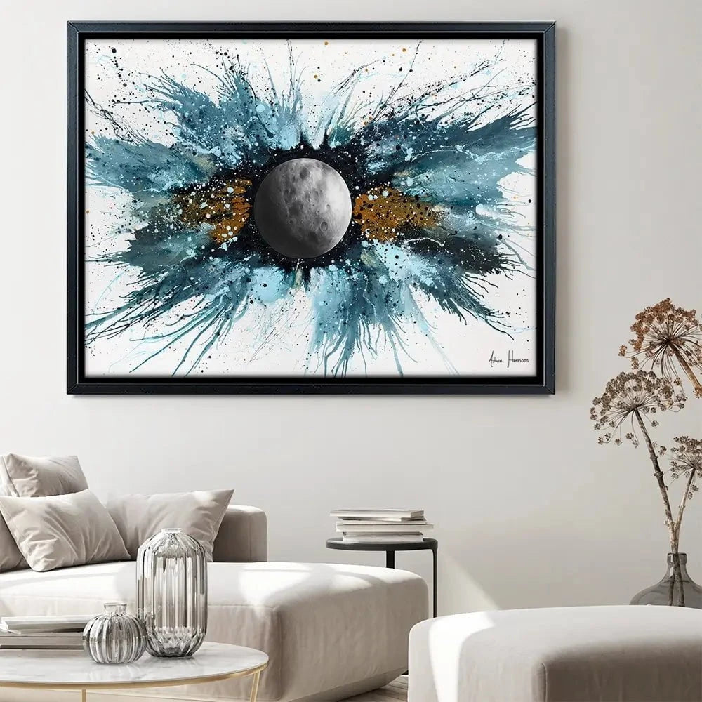 Abstract Universe Silent Moon Canvas Print Abstract Universe Silent Moon Canvas Print wall art product Ashvin Harrison