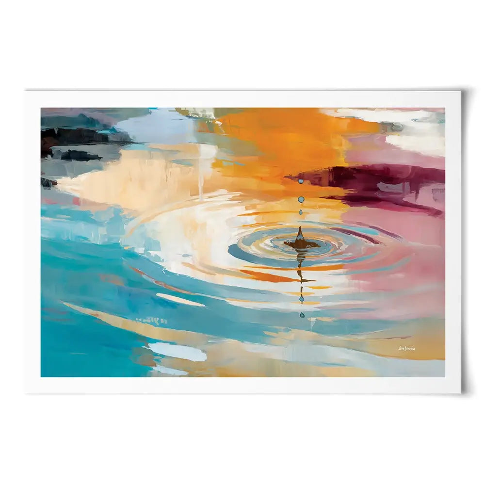 Abstract Water Ripple Art Print Abstract Water Ripple Art Print wall art product Leon Devenice