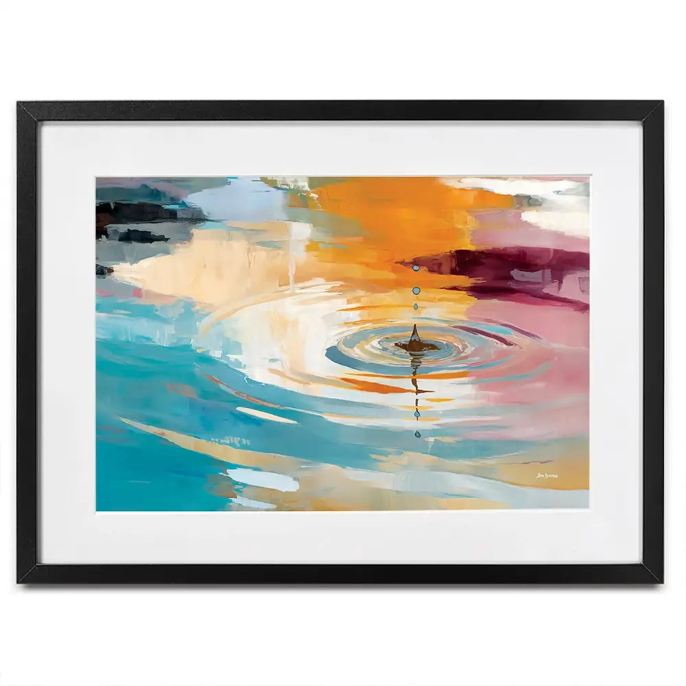 Abstract Water Ripple Framed Art Print Abstract Water Ripple Framed Art Print wall art product Leon Devenice