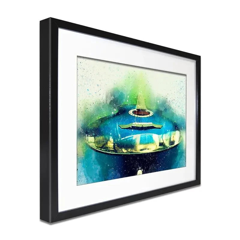 Acoustic Guitar Framed Art Print Acoustic Guitar Framed Art Print wall art product PLotulitStocker / Shutterstock