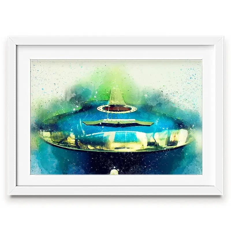 Acoustic Guitar Framed Art Print Acoustic Guitar Framed Art Print wall art product PLotulitStocker / Shutterstock