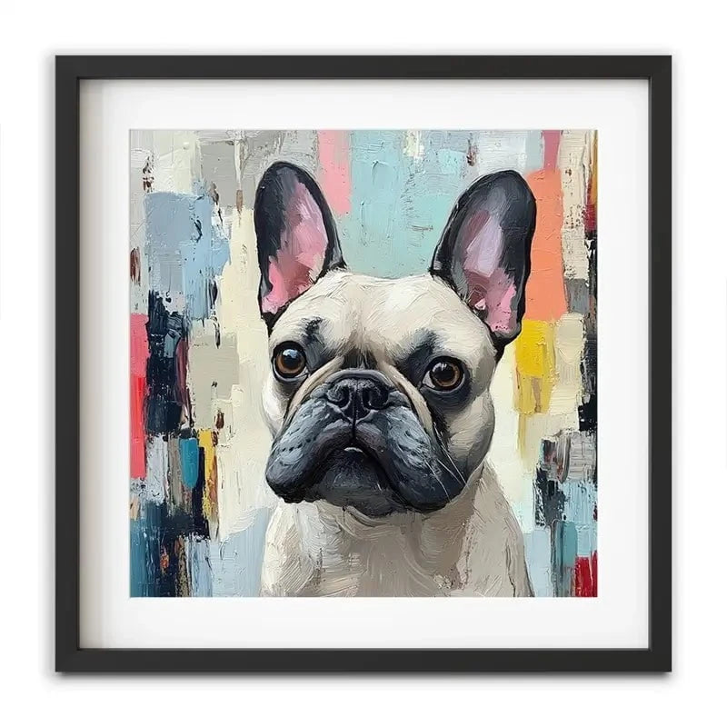 Adorable Frenchie Framed Art Print Adorable Frenchie Framed Art Print wall art product Tanya Ocean
