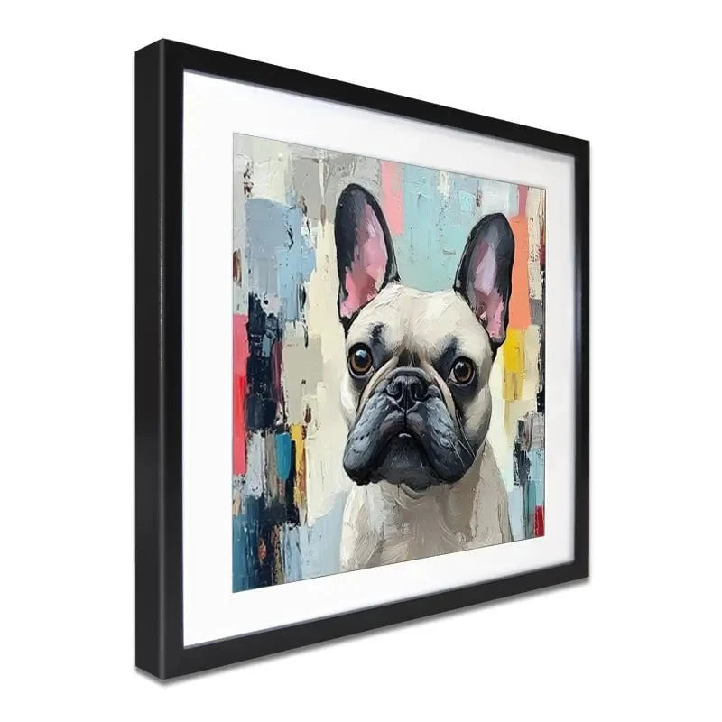 Adorable Frenchie Framed Art Print Adorable Frenchie Framed Art Print wall art product Tanya Ocean