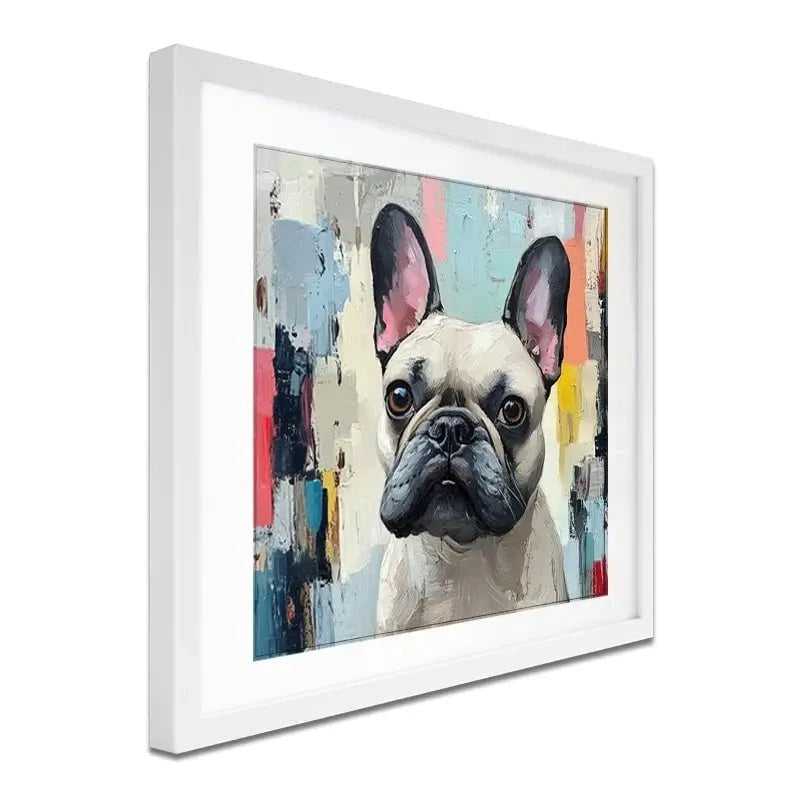 Adorable Frenchie Framed Art Print Adorable Frenchie Framed Art Print wall art product Tanya Ocean