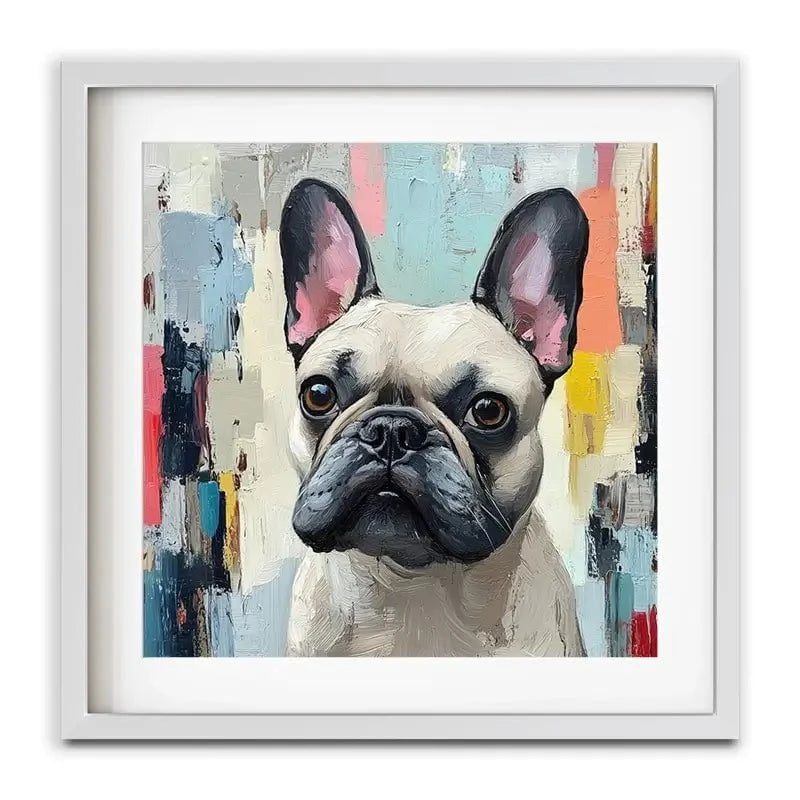 Adorable Frenchie Framed Art Print Adorable Frenchie Framed Art Print wall art product Tanya Ocean