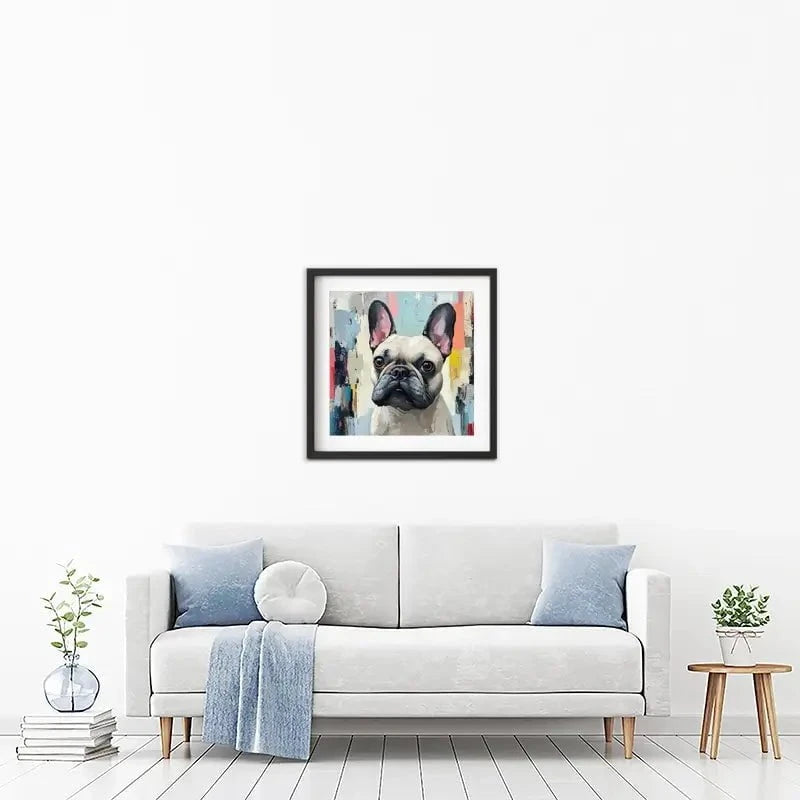 Adorable Frenchie Framed Art Print Adorable Frenchie Framed Art Print wall art product Tanya Ocean