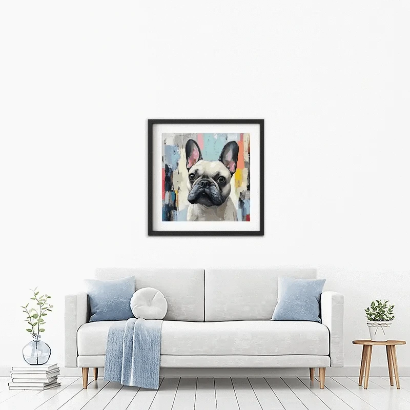 Adorable Frenchie Framed Art Print Adorable Frenchie Framed Art Print wall art product Tanya Ocean
