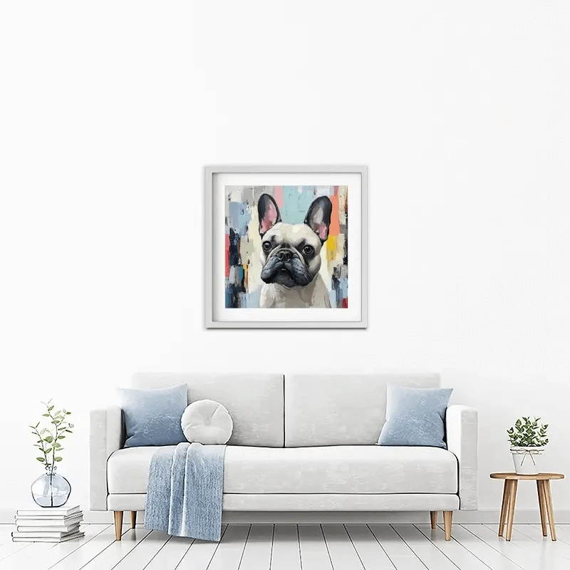Adorable Frenchie Framed Art Print Adorable Frenchie Framed Art Print wall art product Tanya Ocean