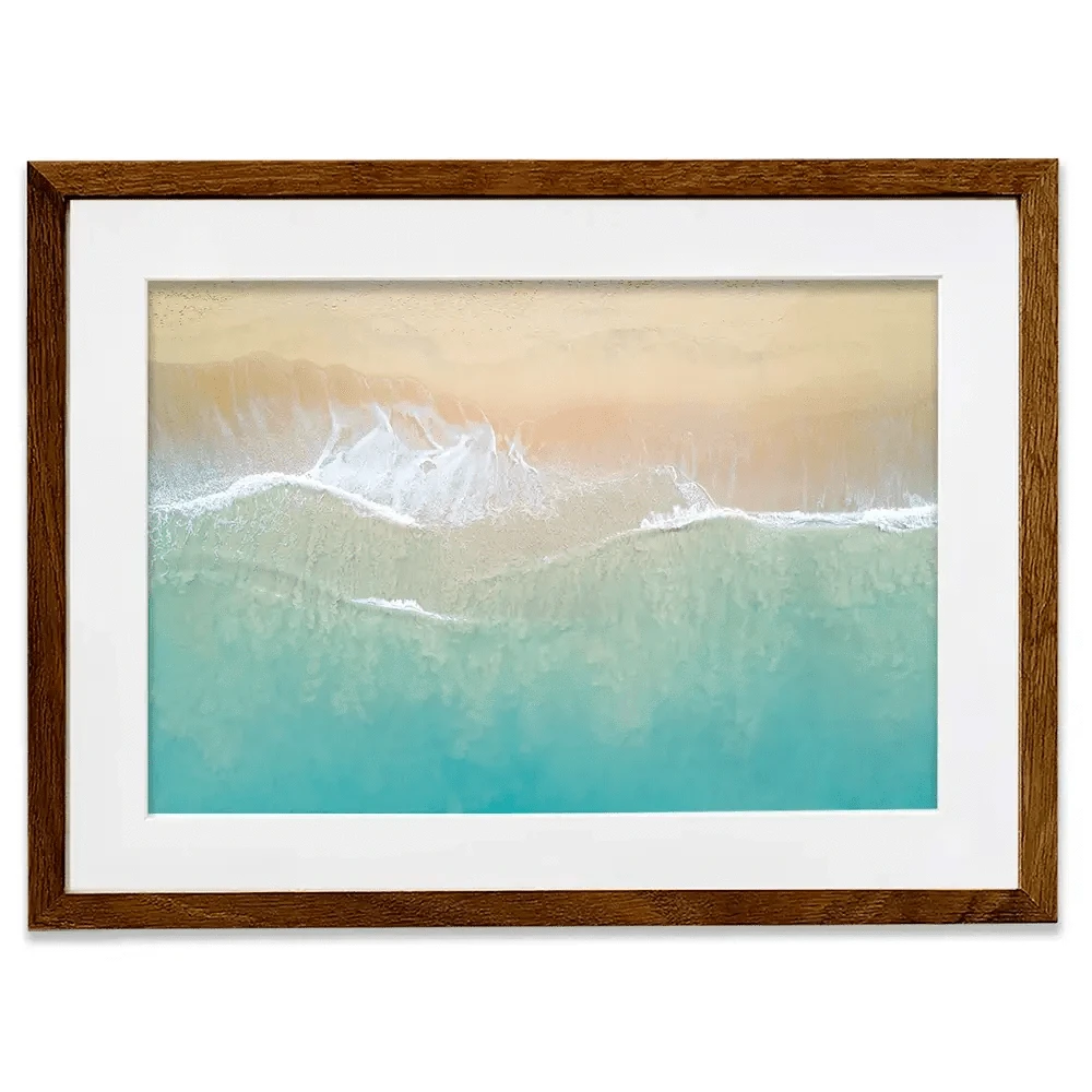 Aerial Wave Framed Art Print Aerial Wave Framed Art Print wall art product Zephyr_p / Shutterstock