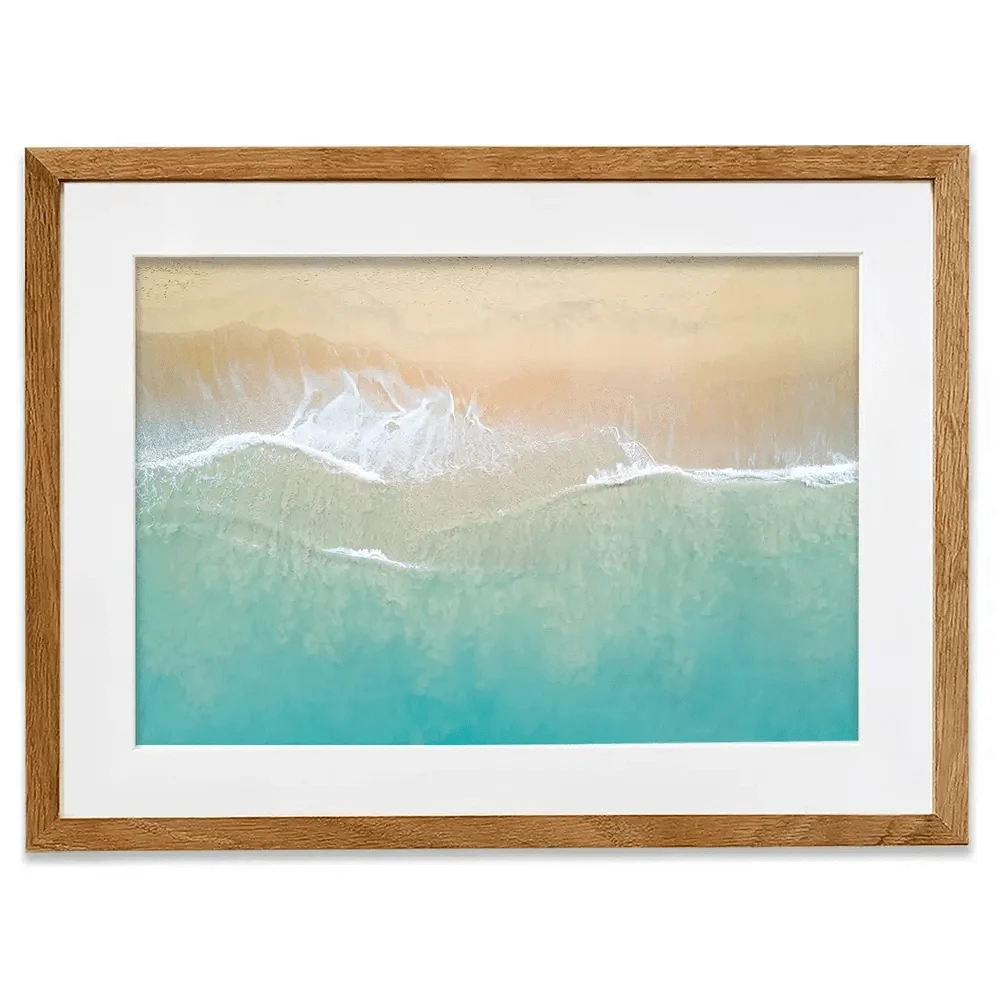 Aerial Wave Framed Art Print Aerial Wave Framed Art Print wall art product Zephyr_p / Shutterstock