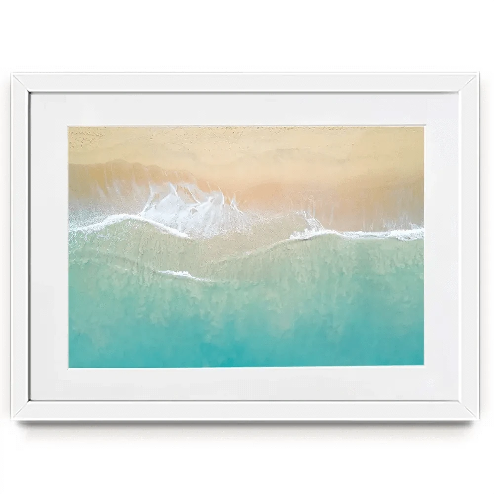 Aerial Wave Framed Art Print Aerial Wave Framed Art Print wall art product Zephyr_p / Shutterstock