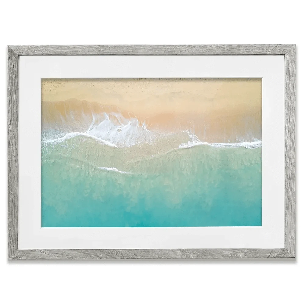Aerial Wave Framed Art Print Aerial Wave Framed Art Print wall art product Zephyr_p / Shutterstock