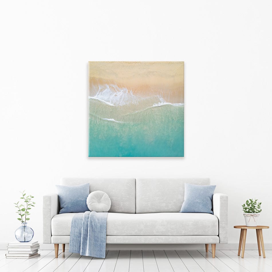Aerial Wave Square Canvas Print wall art product Zephyr_p / Shutterstock