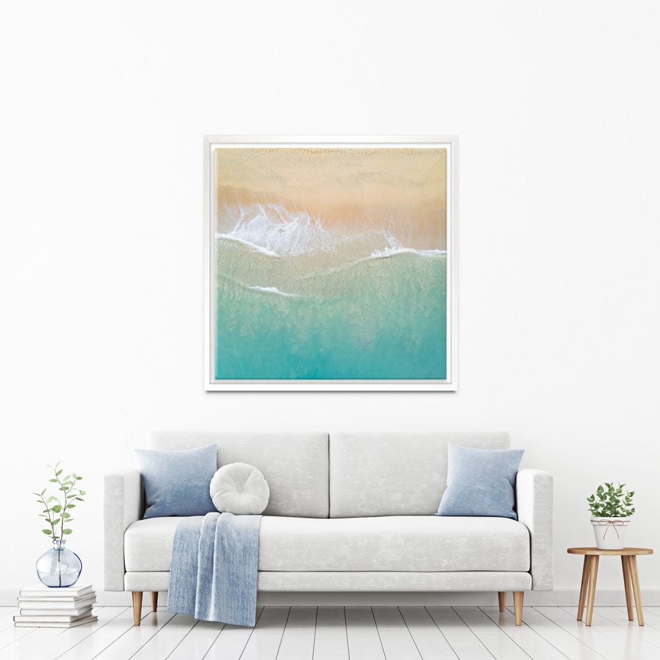 Aerial Wave Square Canvas Print wall art product Zephyr_p / Shutterstock