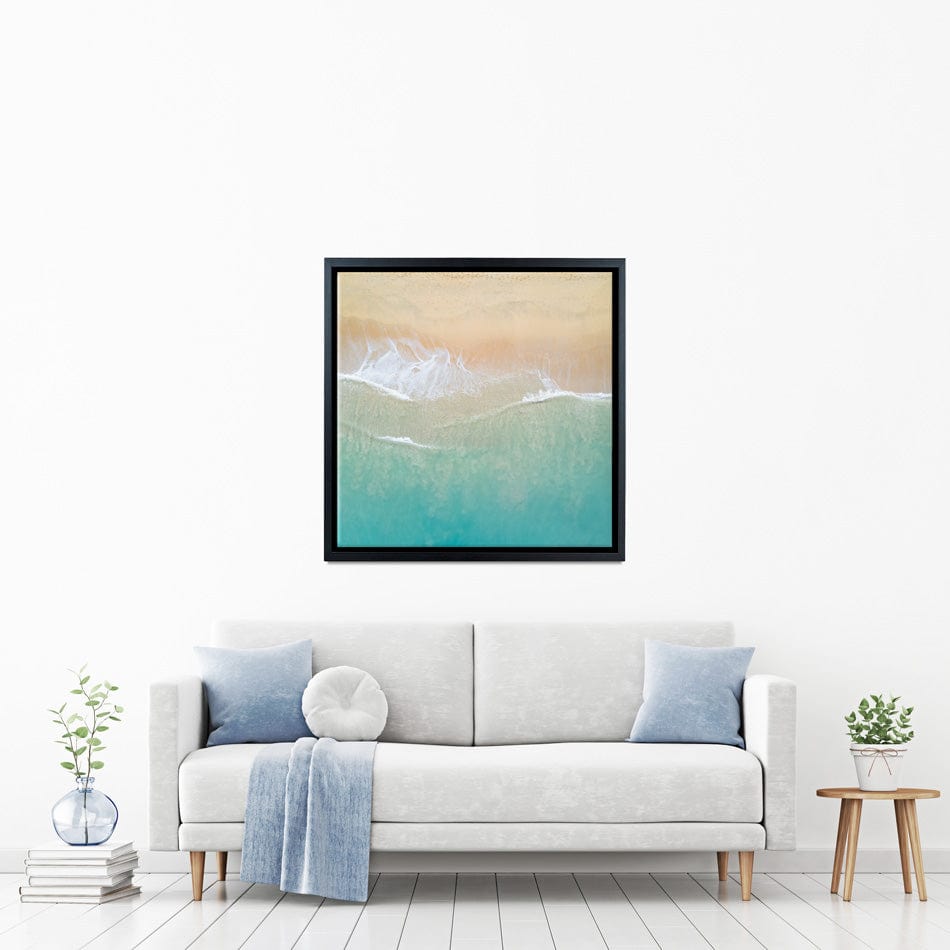 Aerial Wave Square Canvas Print wall art product Zephyr_p / Shutterstock