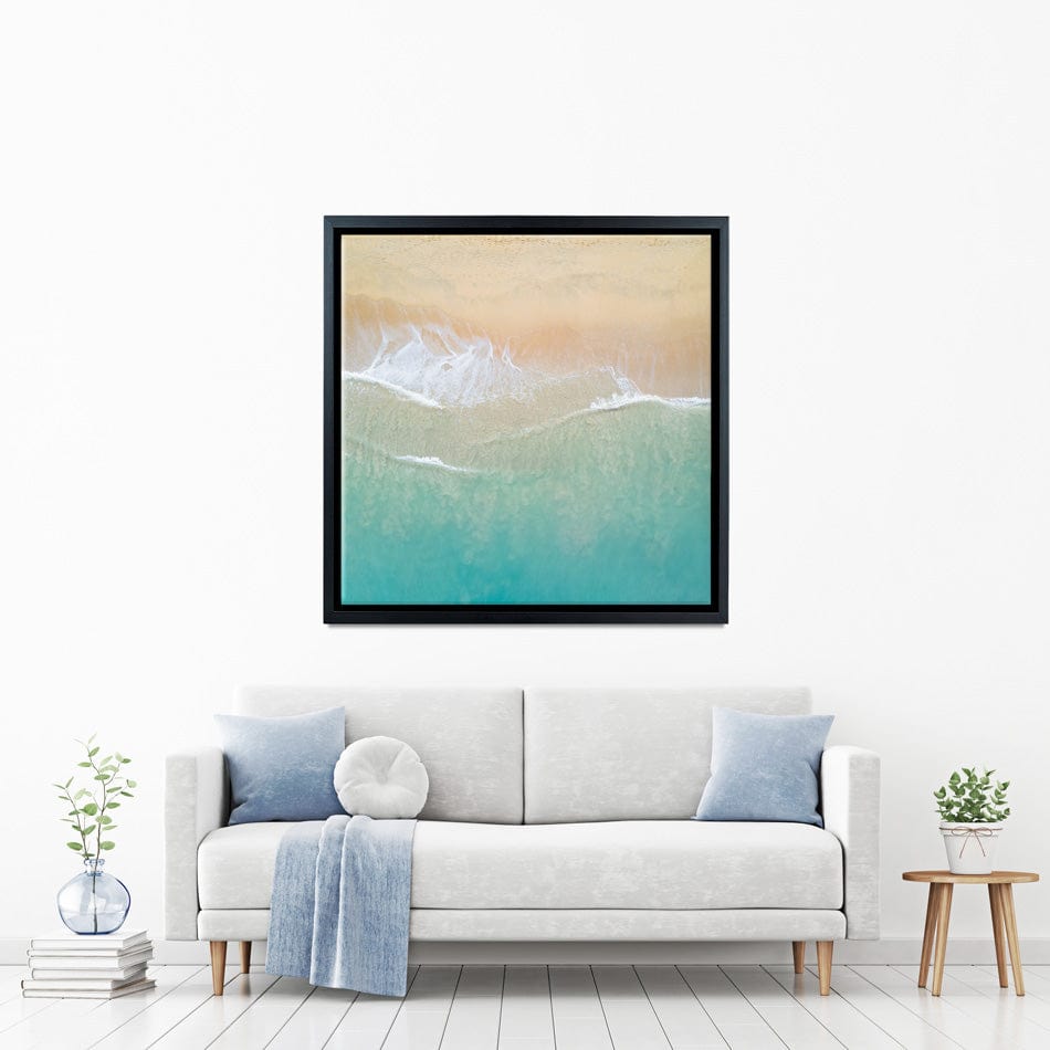 Aerial Wave Square Canvas Print wall art product Zephyr_p / Shutterstock