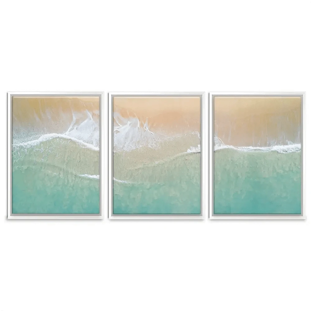 Aerial Wave Trio Canvas Print Aerial Wave Trio Canvas Print wall art product Zephyr_p / Shutterstock