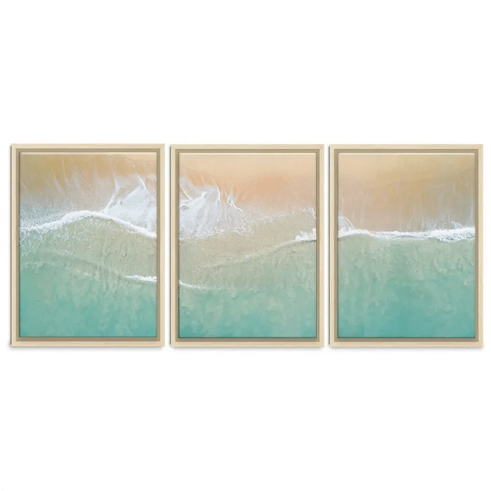 Aerial Wave Trio Canvas Print Aerial Wave Trio Canvas Print wall art product Zephyr_p / Shutterstock