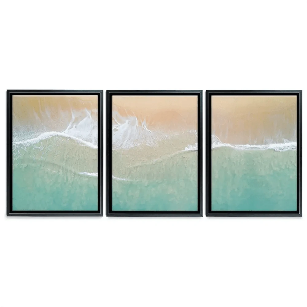 Aerial Wave Trio Canvas Print Aerial Wave Trio Canvas Print wall art product Zephyr_p / Shutterstock