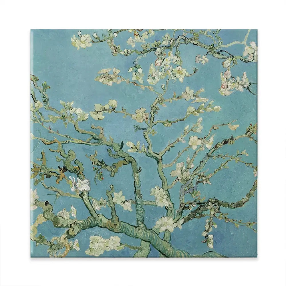 Almond Blossoms Square Canvas Print Almond Blossoms Square Canvas Print wall art product Vincent Van Gogh