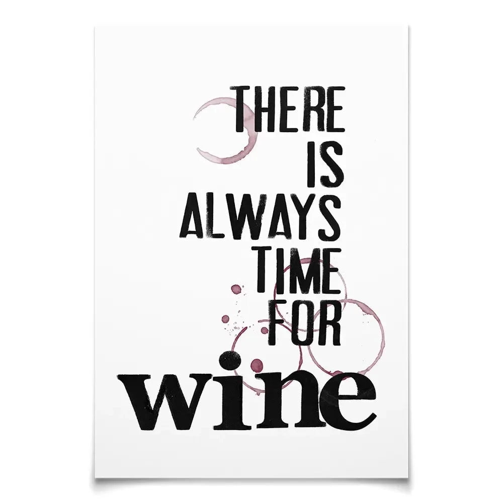 Always Time For Wine Art Print Always Time For Wine Art Print wall art product Deborah Velasquez