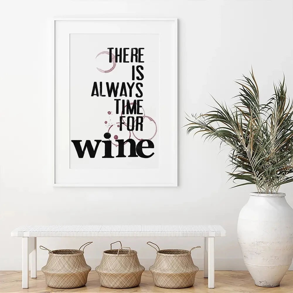 Always Time For Wine Framed Art Print Always Time For Wine Framed Art Print wall art product Deborah Velasquez