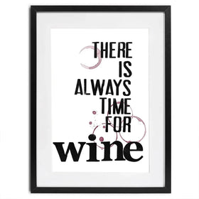 Always Time For Wine Framed Art Print Always Time For Wine Framed Art Print wall art product Deborah Velasquez