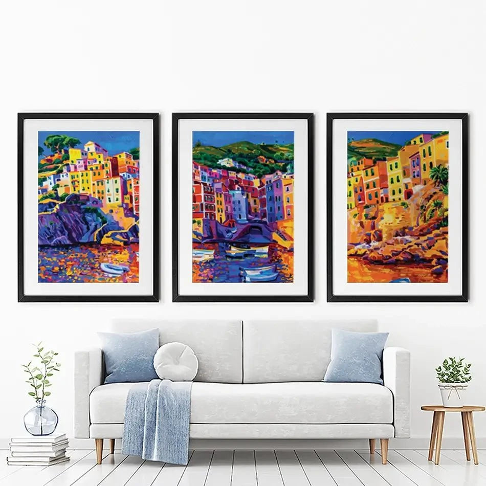 Amalfi Coast Framed Art Print Trio Amalfi Coast Framed Art Print Trio wall art product Ivailo Nikolov / Shutterstock